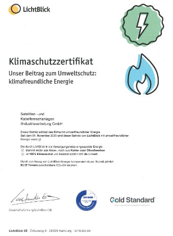 Klimaschutz Zertifikat